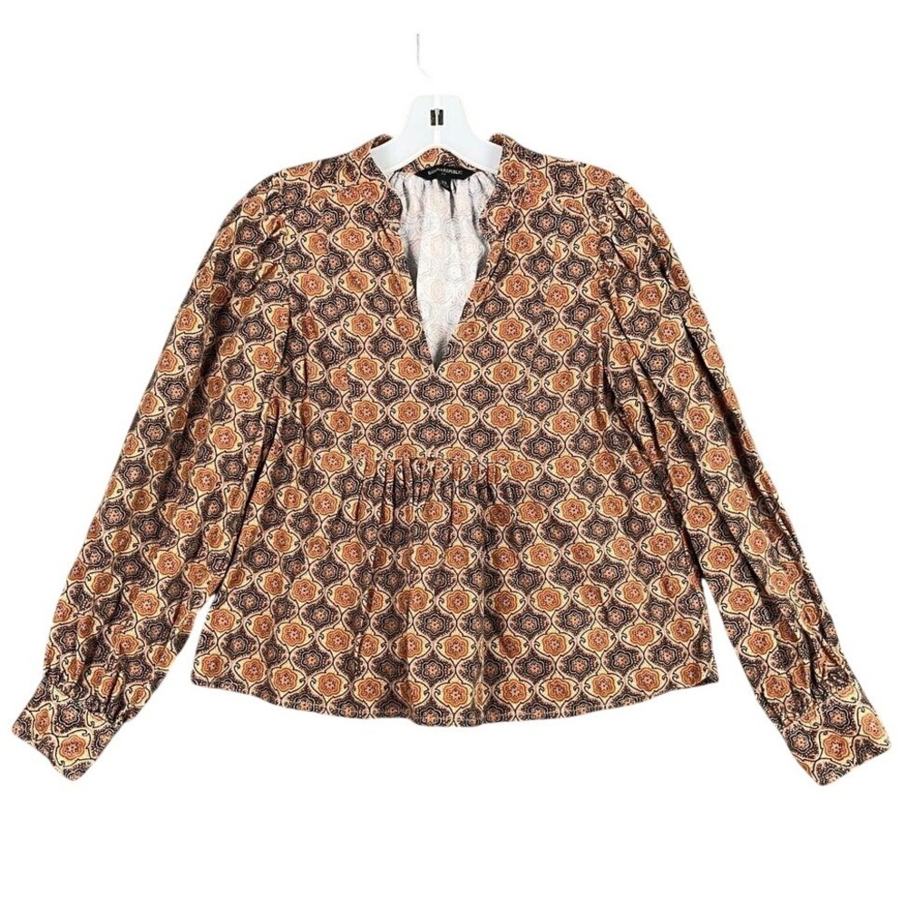 Banana Republic Shirt Womens XS Beachwood Boho Cropped Casual Festival Chic